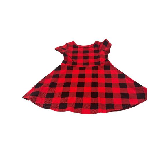 Cat & Jack Toddler Girl Red Plaid Dress - Picture 1 of 5